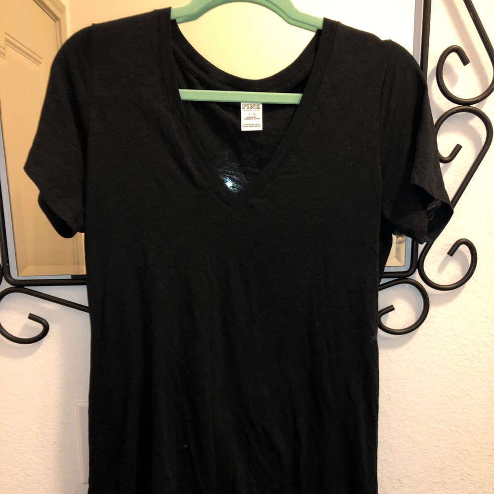 PINK Black tee